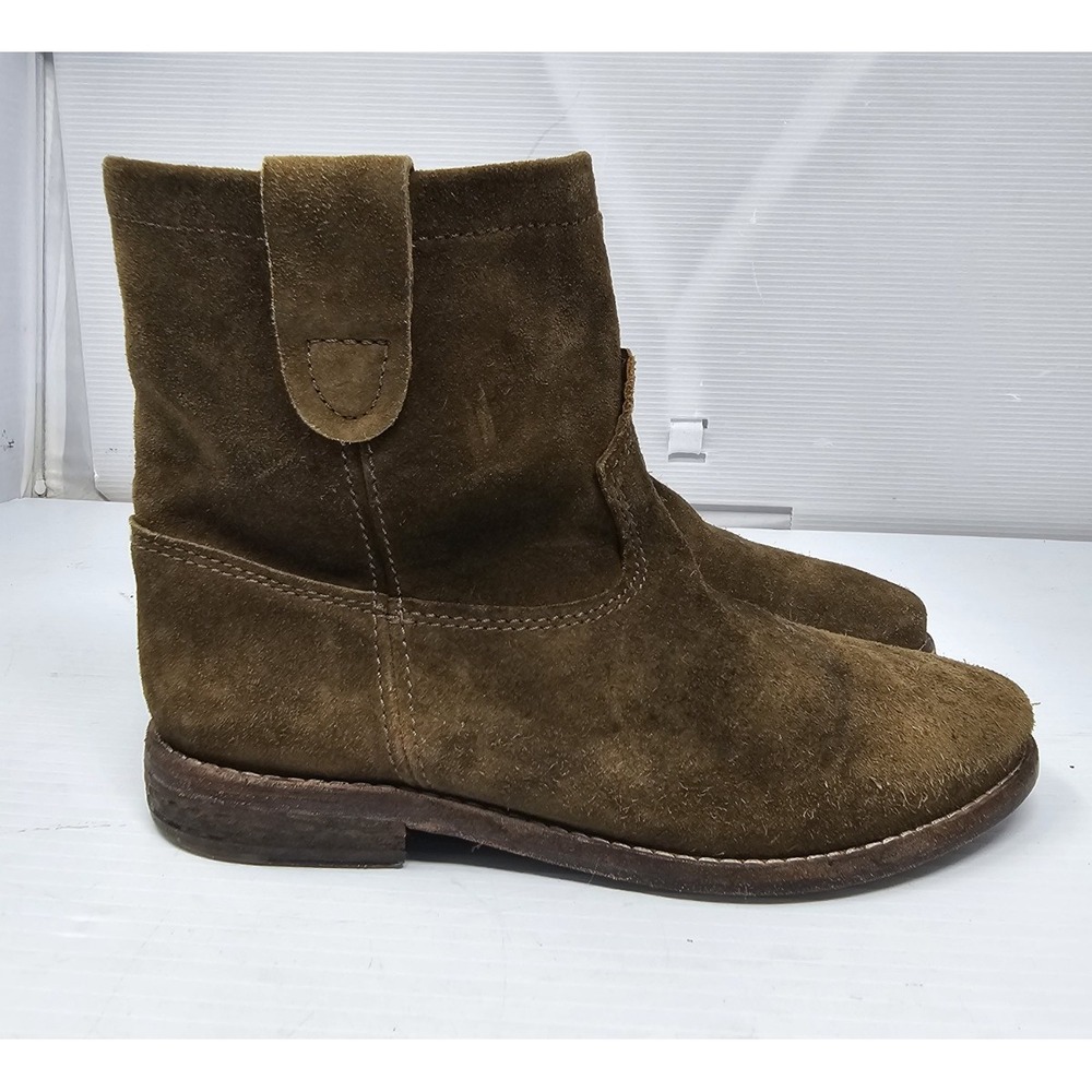 Isabel Marant Crisi‎ Ankle Boots Brown Suede Women Size 35 US 3 H&M